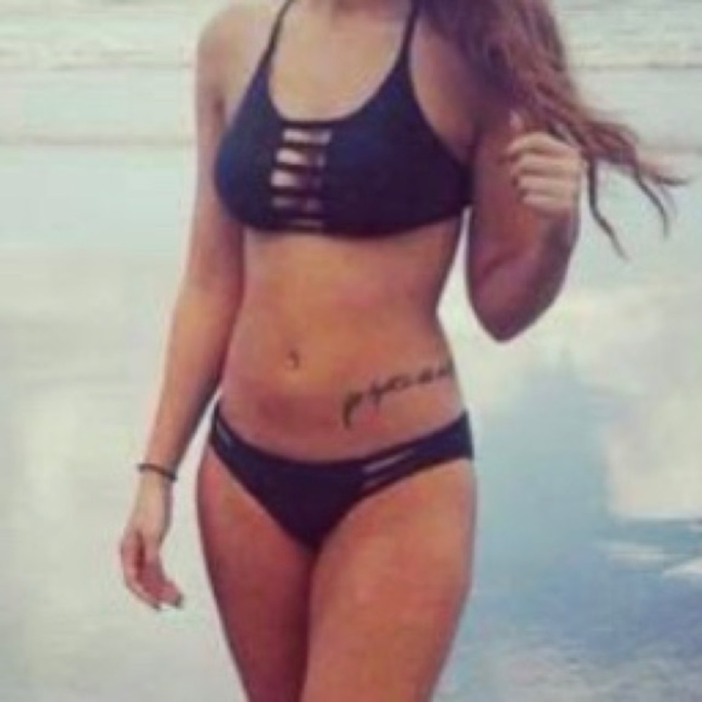 Army green bikini